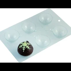 CUISINEADDICT Moule Chocolat Boule de Noël Flocon (x2)* Moules À Chocolat