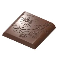 Chocolat Form Moule Chocolat Carré Arrondi Fleur (x18)* Moules À Chocolat