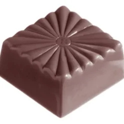 CHOCOLATE WORLD Moule Chocolat Carré Strié (x32)* Moules À Chocolat