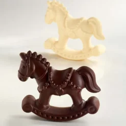 PAVONI Moule Chocolat Cheval à Bascule 17,5 x 5,5 cm x H 15,5 cm (x2)* Moules À Chocolat