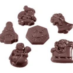 CHOCOLATE WORLD Moule Chocolat Figurines de Noël (x24)* Moules À Chocolat