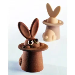PAVONI Moule Chocolat Lapin Magique 12 x 10 cm x H 17 cm (x2)* Moules À Chocolat