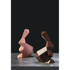 PAVONI Moule Chocolat Lapin Origami 14,5 x 9,5 cm x H 18 cm (x2)* Moules À Chocolat