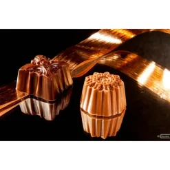 CHOCOLATE WORLD Moule Chocolat Ornement Oriental Carré 30,5mm (x21)* Moules À Chocolat