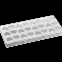 PAVONI Moule Chocolat Polycarbonate Praline Cœur 2,5 x 2,8 x H 1,6 cm (x24)* Moules À Chocolat