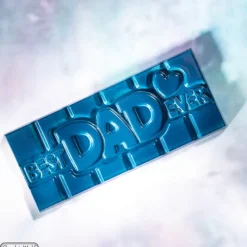 CHOCOLATE WORLD Moule Chocolat Tablette Best Dad Ever (x4)* Moules À Chocolat