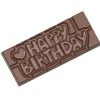 CHOCOLATE WORLD Moule Chocolat Tablette Happy Birthday (x4)* Moules À Chocolat