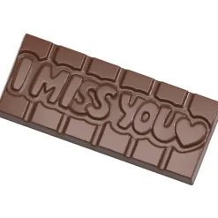 CHOCOLATE WORLD Moule Chocolat Tablette I Miss You (x4)* Moules À Chocolat