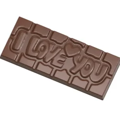 CHOCOLATE WORLD Moule Chocolat Tablette I love You (x4)* Moules À Chocolat