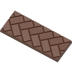 CHOCOLATE WORLD Moule Chocolat Tablette Rectangles Obliques (x4)* Moules À Chocolat
