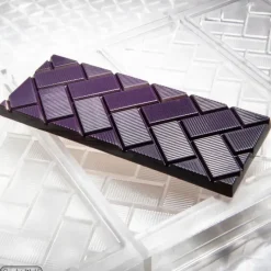 CHOCOLATE WORLD Moule Chocolat Tablette Rectangles Obliques (x4)* Moules À Chocolat