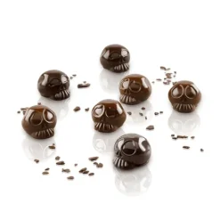 SILIKOMART Moule Chocolat Tête de Mort Halloween 12 Empreintes* Moule Silicone