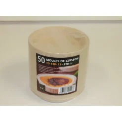 CUISINEADDICT Moule de cuisson papier 138 mm - 220 ml Bio Food Pack* Moules En Papier|Moules À Gâteaux