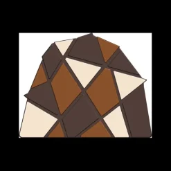 CUISINEADDICT Moule Embout de Bûche 9006 Triangles 9,5 x 7,5 cm (x6)* Moules À Chocolat