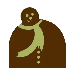 MALLARD FERRIERE Moule Embout de bûche Bonhomme de Neige 80 x 84 mm Mallard Ferrière* Moules À Chocolat|Moules À Gâteaux