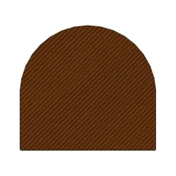 MALLARD FERRIERE Moule Embout de bûche Strie 78 x 85 mm Mallard Ferrière* Moules À Chocolat|Moules À Gâteaux