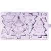 KAREN DAVIES Moule en Silicone 4 Personnages Sapin de Noël* Moule Silicone