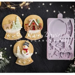 KAREN DAVIES Moule en Silicone Boule à Neige de Noël* Moule Silicone