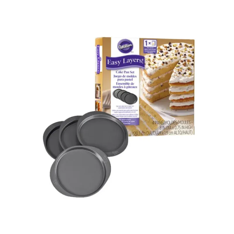 WILTON Moule gâteau à étages Rainbow Cake (x4)* Moules À Gâteaux