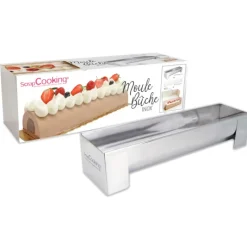 SCRAPCOOKING Moule inox bûche + insert offert* Moules À Gâteaux