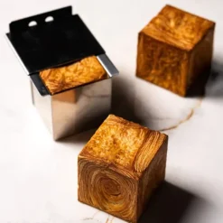 PAVONI Moule Inox Croissant Géométrique Cube 6 x H 6 cm* Moules À Gâteaux