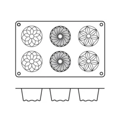 SILIKOMART Moule kougloffs assortis professionnel en silicone* Moule Silicone|Moules À Gâteaux