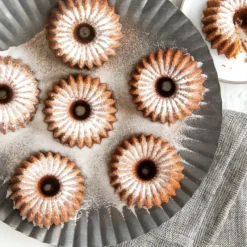 NORDIC WARE Moule Mini Bundt Brilliance (x6) Gold* Moule Anti-adhésif|Moules À Gâteaux