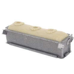 DE BUYER Moule Pâté en Croûte Inox Perforé Pliable 24 x 5 cm x H 6 cm* Moules À Gâteaux