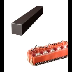 SILIKOMART Moule Silicone 4 Bûches Carrées 49,5 x 7 x h 7 cm 2401ml Professional* Moule Silicone