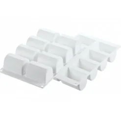 SILIKOMART Moule Silicone 8 Bûchettes 7,5 cm x 5 cm Professional* Moule Silicone|Moules À Gâteaux