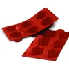 SILIKOMART Moule Silicone 6 Brioches Cannelées 7,9 cm x H 3,7 cm* Moule Silicone