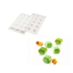 SILIKOMART Moule Silicone 15 Carrés Bombés 4 x 4 cm 30ml Professional* Moule Silicone