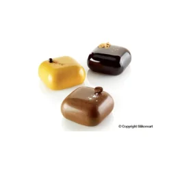 SILIKOMART Moule Silicone 8 Carrés Bombés 6,1 x 6,1 cm 100ml Professional* Moule Silicone