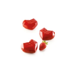 SILIKOMART Moule Silicone 6 Coeurs Origami 82,6 x 74 x h35 mm 110ml Professional* Moule Silicone