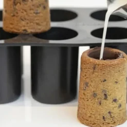 FLEXIPAN DEMARLE Moule Silicone 6 Cookie Shots Ø 5,2 cm Dominique Ansel* Moule Anti-adhésif|Moule Silicone