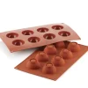SILIKOMART Moule Silicone 8 Demi-sphères 5 cm x H 2,5 cm* Moule Silicone|Moules À Gâteaux