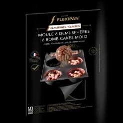 FLEXIPAN DEMARLE Moule Silicone 6 Demi-Sphères Ø 7 cm* Moule Anti-adhésif|Moule Silicone