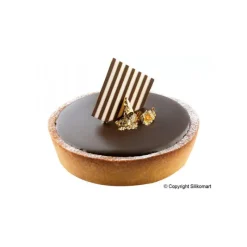 SILIKOMART Moule Silicone 12 Fonds de Tarte Biscuit Ø12 x 2,2 cm 120ml Professional* Moule Silicone|Moules À Gâteaux