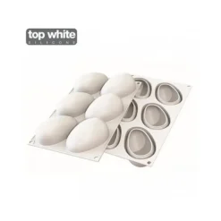 SILIKOMART Moule Silicone 6 Mangues 9,3 x 5,7 cm 130ml Professional* Moule Silicone|Moules À Gâteaux