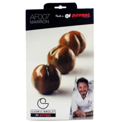 PAVONI Moule Silicone 8 Marrons 85 ml Cédric Grolet* Moule Silicone|Moules À Gâteaux