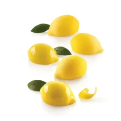 SILIKOMART Moule Silicone 15 Mini Citrons 58 x 38 x h27 mm 30ml Professional* Moule Silicone|Moules À Gâteaux