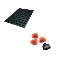 SILIKOMART Moule Silicone 70 Mini Coeurs 3,6 x 3,9 x H1,6 cm 11ml Professional* Moule Silicone