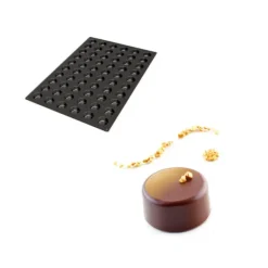 SILIKOMART Moule Silicone 60 Muffins Ø4 x h2 cm 25ml Professional* Moule Silicone|Moules À Gâteaux