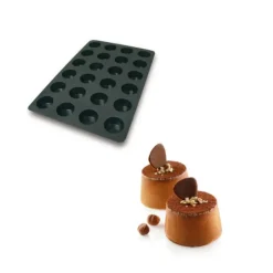 SILIKOMART Moule Silicone 24 Muffins Ø6,9 x h3,9 cm 122ml Professional* Moule Silicone|Moules À Gâteaux