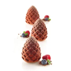 SILIKOMART Moule Silicone 5 Pommes de Pin et Ananas 100ml Professional* Moule Silicone|Moules À Gâteaux