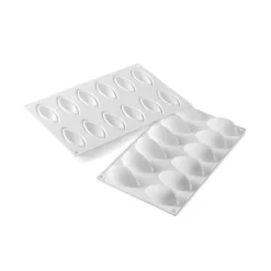 SILIKOMART Moule Silicone 12 Quenelles 6,3 x 2,9 cm 24ml Professional* Moule Silicone