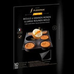 FLEXIPAN DEMARLE Moule Silicone 6 Ronds Ø 10 cm* Moule Anti-adhésif|Moule Silicone