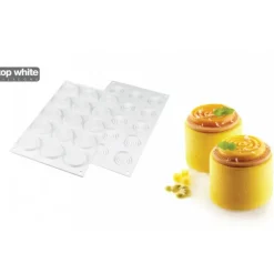 SILIKOMART Moule Silicone 15 Tourbillons 9ml Petit Modèle Professional* Moule Silicone