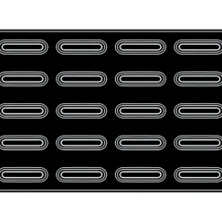 PAVOFLEX Moule Silicone Bande Creuse 12 x 3,5 cm x H 3,2 cm (x20)* Moule Silicone