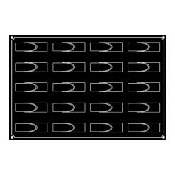 PAVOFLEX Moule Silicone Bande Ronde 12 x 3,3 cm x H 3,2 cm (x20)* Moule Silicone